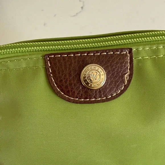 Longchamp Lime Green Nylon Cosmetic Bag - Picture 3 of 6